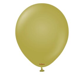Qualatex Ballons vert olive vintage 13 cm | 20 pièces