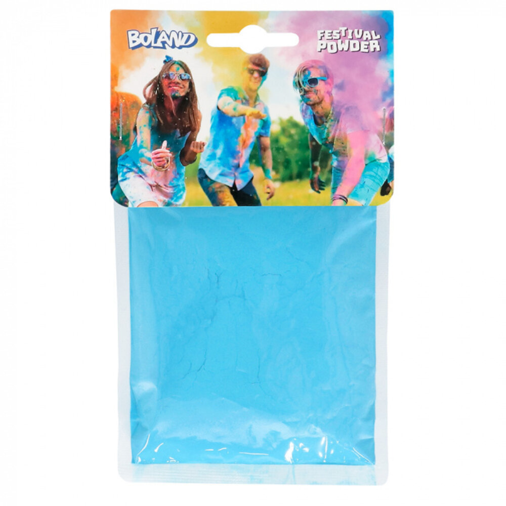 Boland Holi Poeder Blauw | zakje 70 gram Boland Holi Poeder Blauw | zakje 70 gram