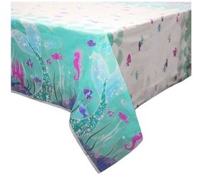 Unique Party Zeemeermin Tafelkleed 137x213cm | per stuk Unique Party Zeemeermin Tafelkleed 137x213cm | per stuk
