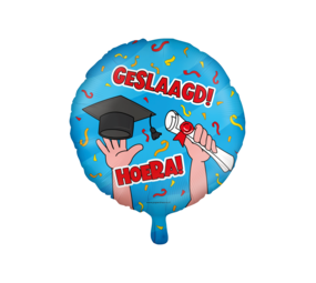 Paper Dreams Hurra! Cartoon-Heliumballon (unaufgeblasen), 46 cm | pro Stück