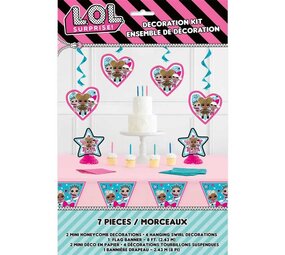 Unique Party LOL Surprise Decoratie Pakket | 7-delig Unique Party LOL Surprise Decoratie Pakket | 7-delig