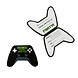 Hootyballoo Invitations en forme de manette de jeu | 10 pièces