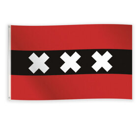 WeFiesta Amsterdam Vlag 90x150cm | per stuk WeFiesta Amsterdam Vlag 90x150cm | per stuk