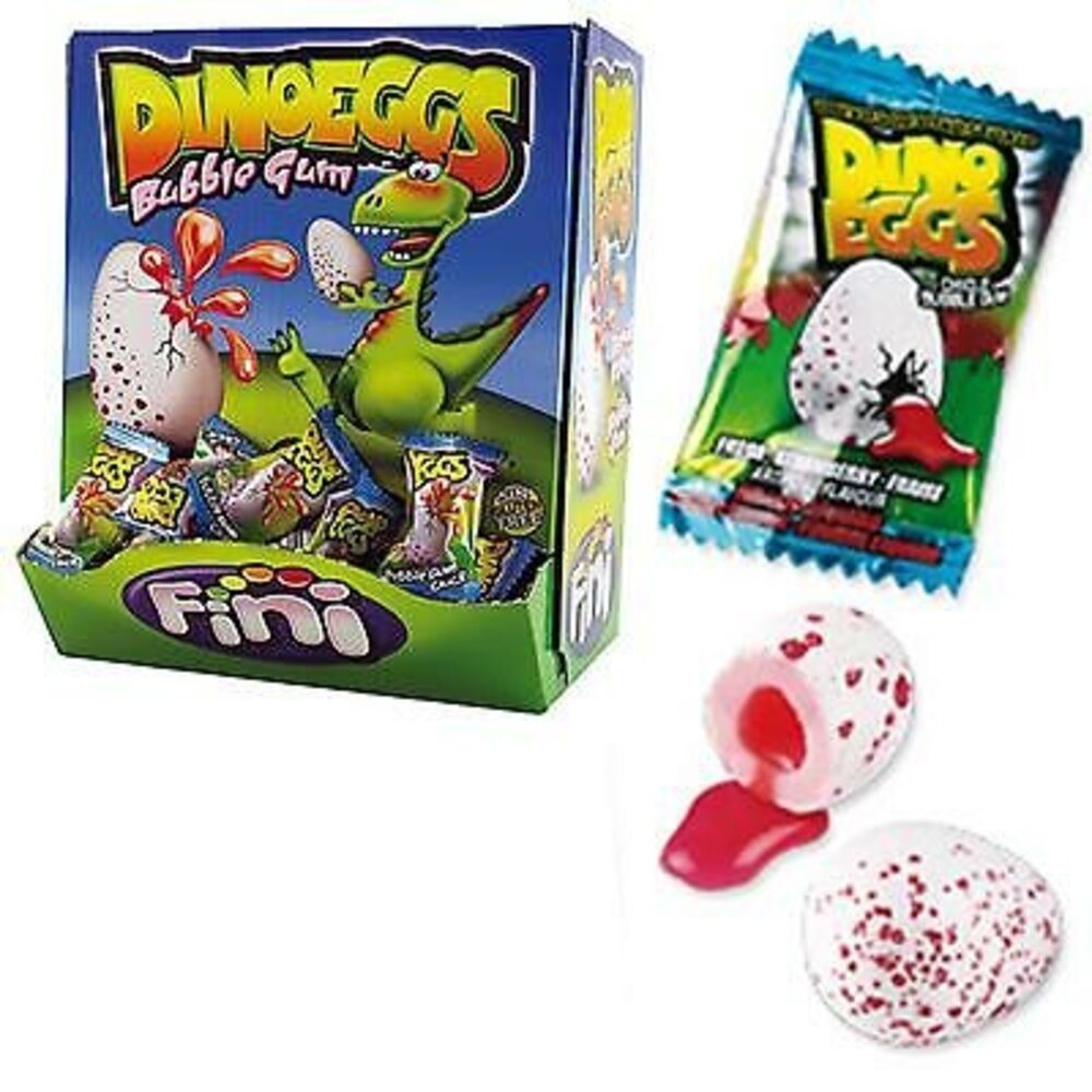 Fini Dino-Ei-Kaugummi, 5 Gramm | 20 Stück