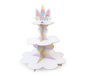 Tuf-Tuf Cupcake-Ständer mit Baby-Einhorn-Motiv, 34 x 41 cm | pro Stück