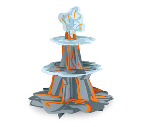 Tuf-Tuf Dinosaurus Cupcake Standaard | per stuk Tuf-Tuf Dinosaurus Cupcake Standaard | per stuk