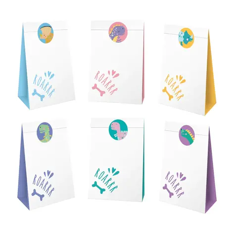 Tuf-Tuf Sachets de friandises Dino Time | 6 pièces