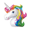 Tuf-Tuf Ballon en aluminium en forme de licorne arc-en-ciel 49 x 46 cm | à l'unité