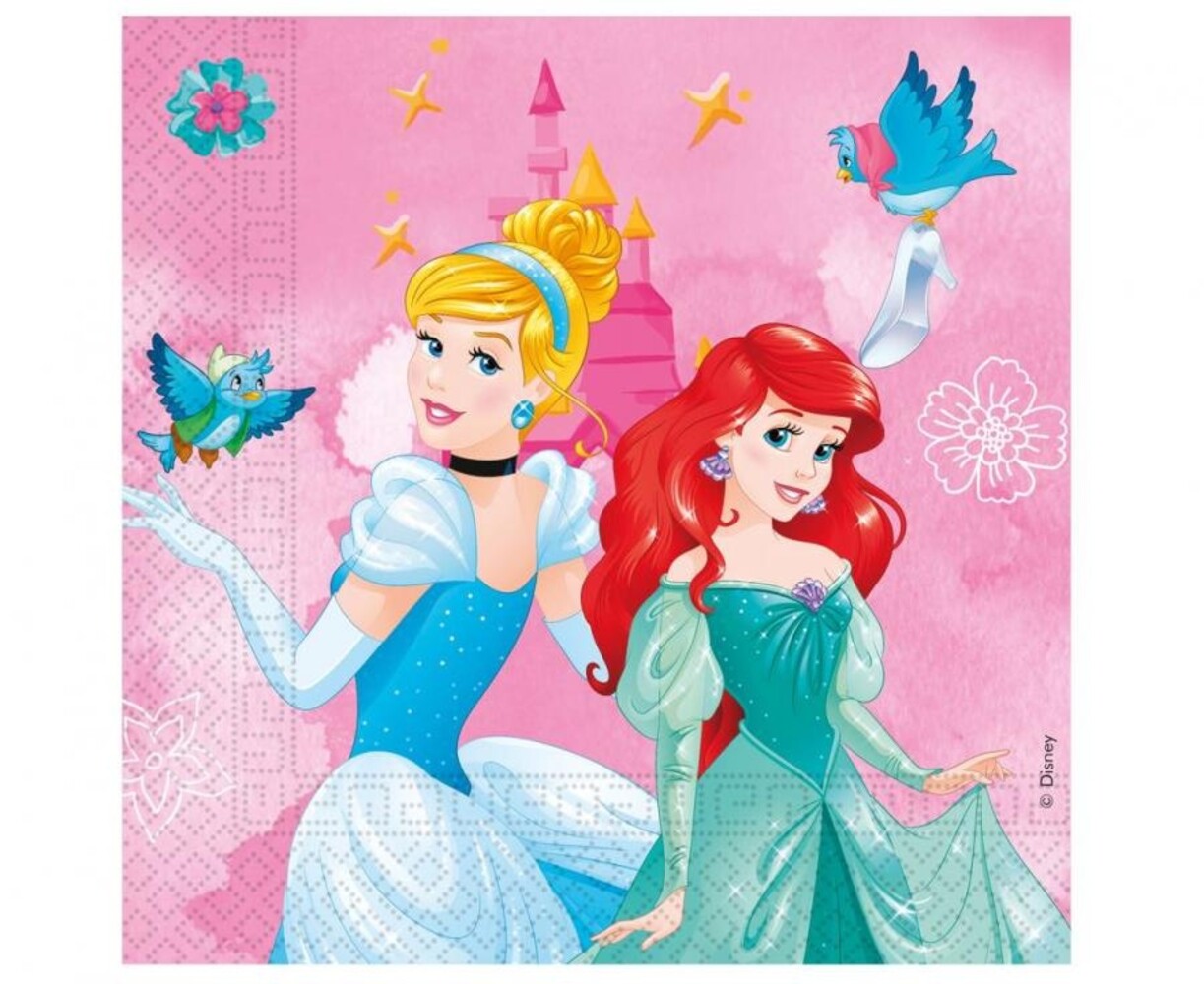 Procos Party Princess Napkins Princess Live Your Story | 33x33cm