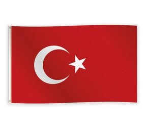 WeFiesta Turkse Vlag 90x150cm | per stuk WeFiesta Turkse Vlag 90x150cm | per stuk
