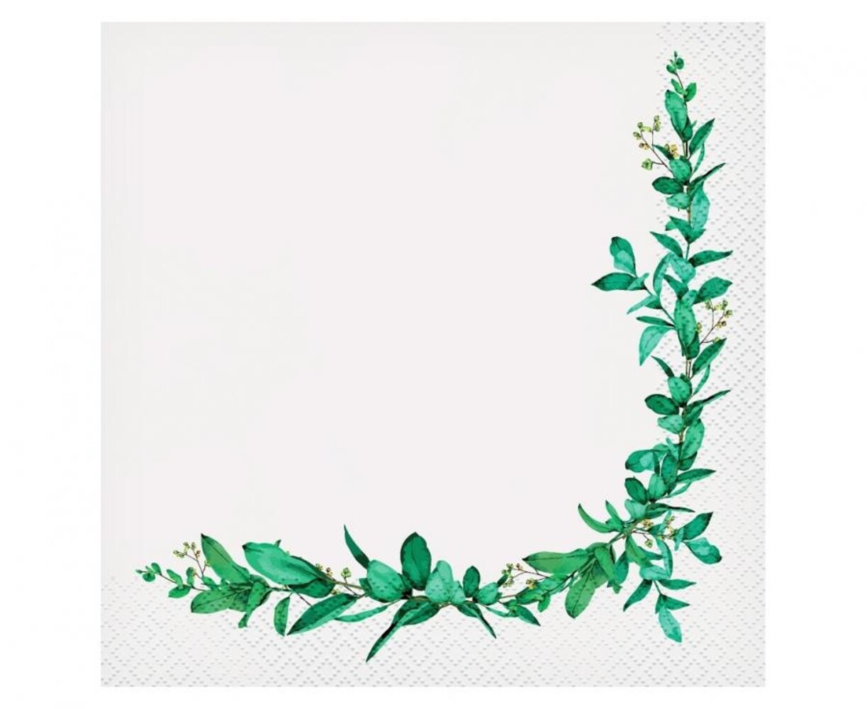 Godan Servetten Leaves 33x33cm | 20 stuks Godan Servetten Leaves 33x33cm | 20 stuks