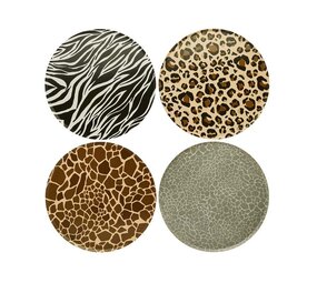 Hootyballoo Safari Animal Print Signs 23cm | 8 pieces