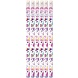 Henbrandt Crayons licorne avec gomme 19 cm | Lot de 6