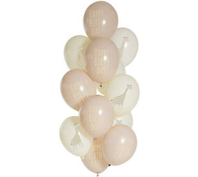 Folat Birthday Giraffe Balloon Set 33cm | 12 pieces