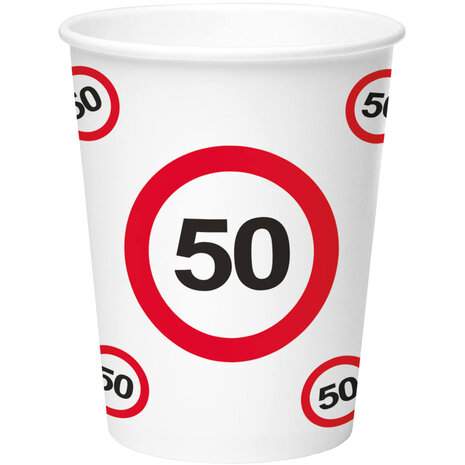 Folat Mug « Panneau de signalisation 50 ans » | 8 pièces