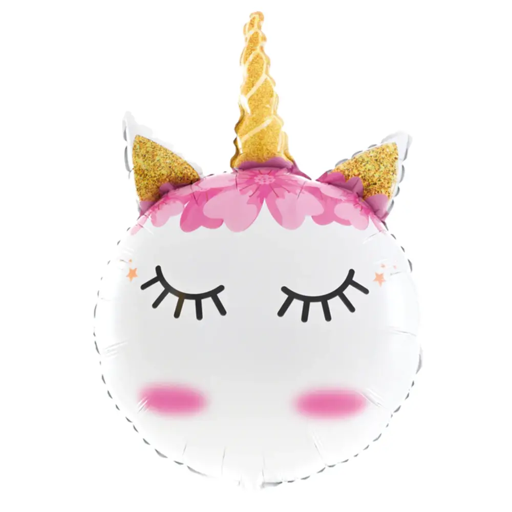 Tuf-Tuf Ballon licorne en aluminium 88 x 57 cm | à l'unité