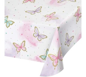 Creative Converting Butterfly Paper Tablecloth 137x259cm | Per piece