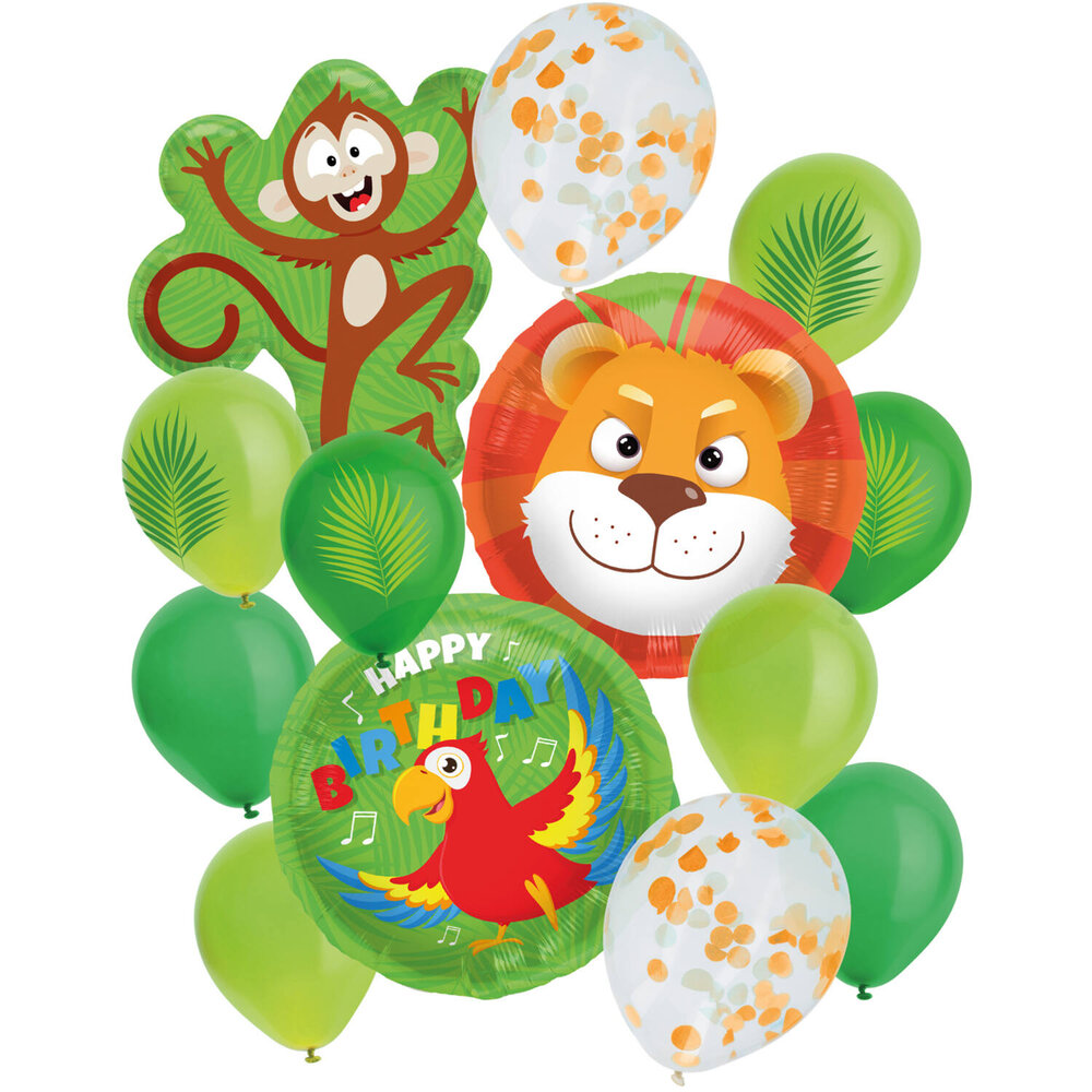 Folat Jungle Ballonnen Set  | 14-delig