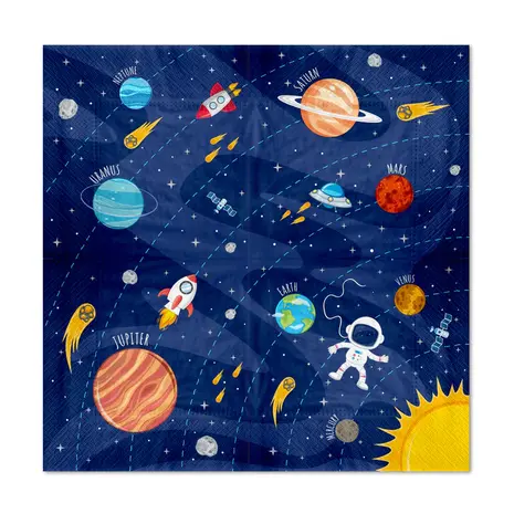 Tuf-Tuf Space and Space Cosmos Napkin 33x33cm | 10 pieces