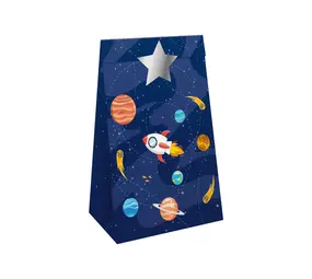 Tuf-Tuf Ruimte en Space Kosmos Traktatie zakjes | 6 stuks Tuf-Tuf Ruimte en Space Kosmos Traktatie zakjes | 6 stuks