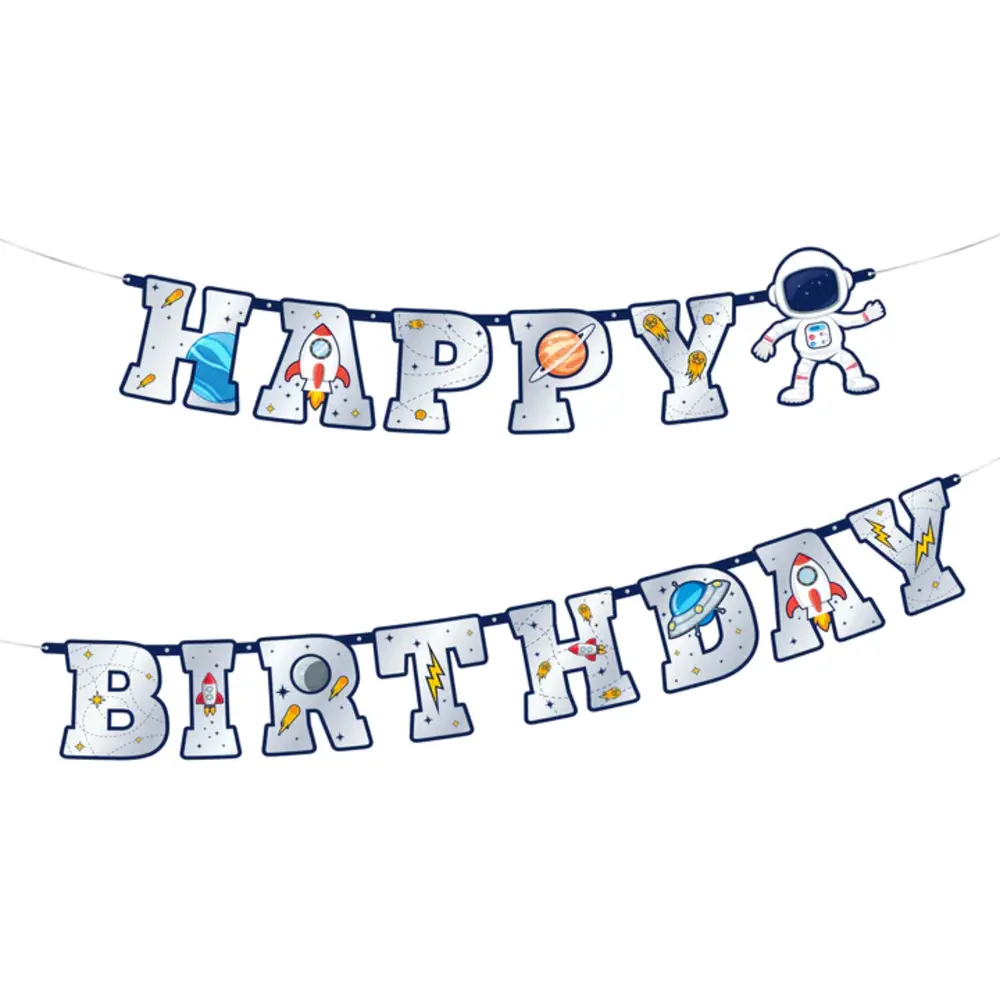 Tuf-Tuf Space and Space Cosmos Letter Garland 220cm | Per Piece