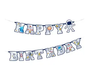 Tuf-Tuf Ruimte en Space Kosmos Letterslinger 220cm | Per Stuk Tuf-Tuf Ruimte en Space Kosmos Letterslinger 220cm | Per Stuk