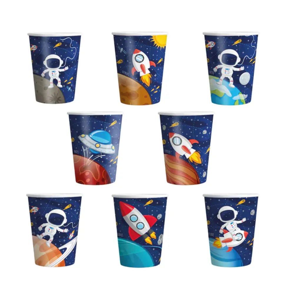 Tuf-Tuf Ruimte en Space Kosmos Bekers 220ml | 8 stuks Tuf-Tuf Ruimte en Space Kosmos Bekers 220ml | 8 stuks
