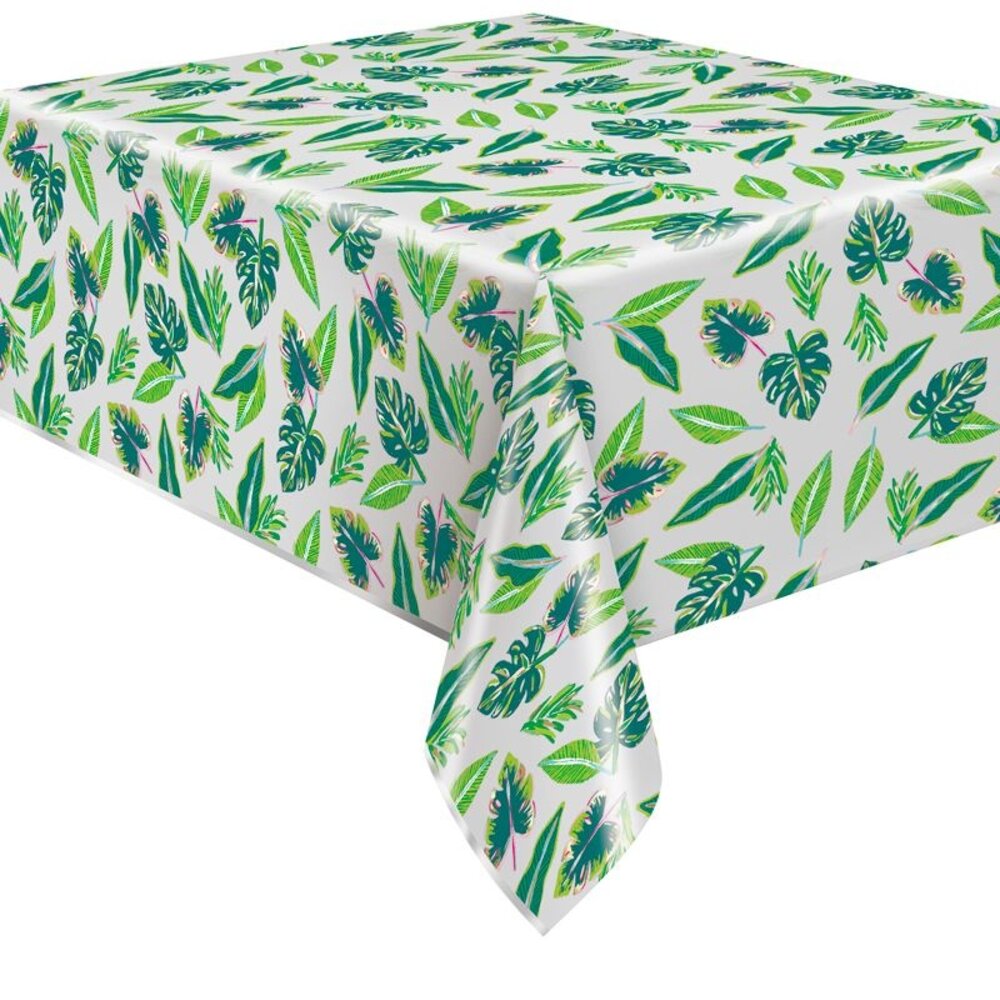 Unique Party Nappe à motifs de feuilles de palmier 137 x 213 cm | à l'unité