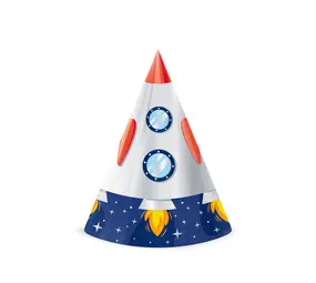 Tuf-Tuf Weltraum- und Kosmos-Hüte | 6 Stück