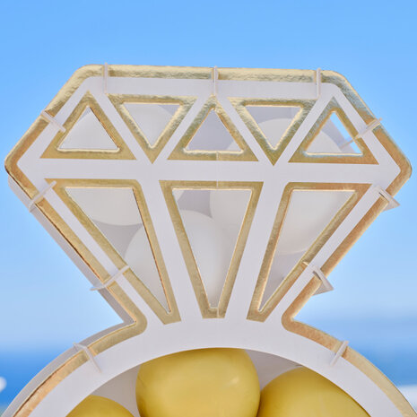Ginger Ray Verlobungsring-Ballonständer 76 x 49 cm | pro Stück