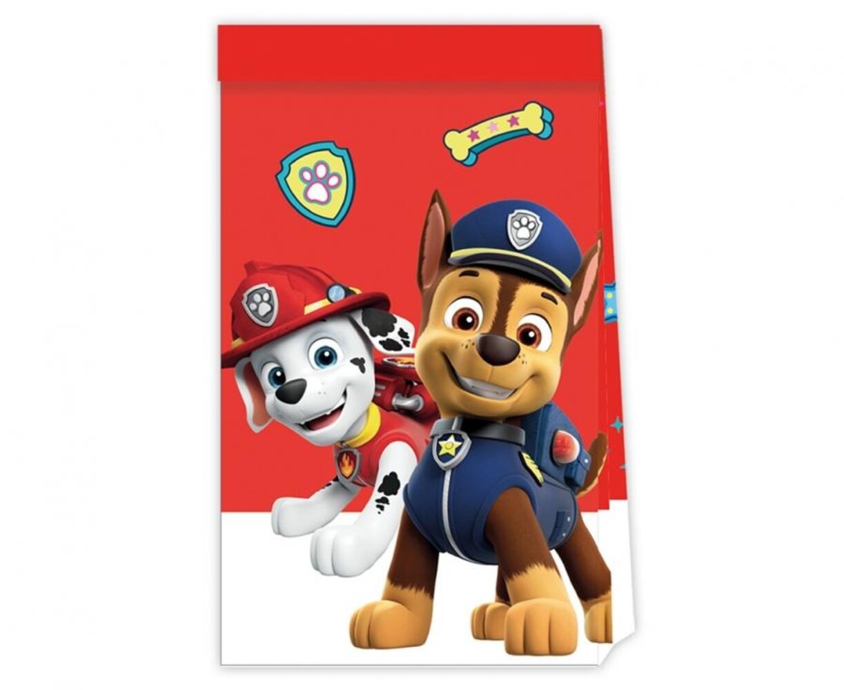 Procos Party Paw Patrol Paper Party Bags 21x12cm | 4 pieces