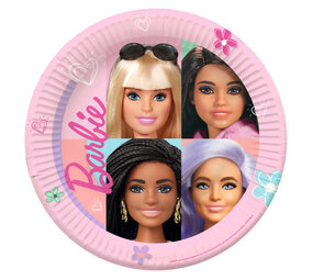 Amscan Barbie Sweet Life Borden 23cm | per 8 stuks Amscan Barbie Sweet Life Borden 23cm | per 8 stuks