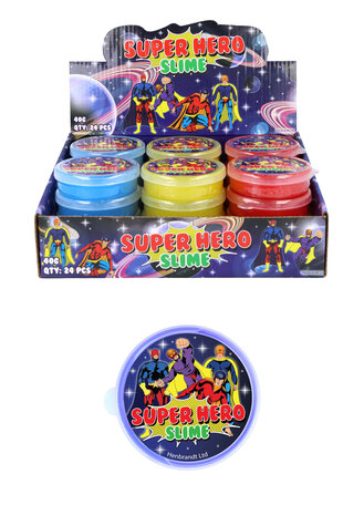 Henbrandt Slime Super-héros 40 g | 6 pièces