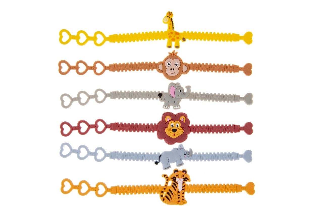 LG Imports Jungle Animal Bracelets | 12 pieces