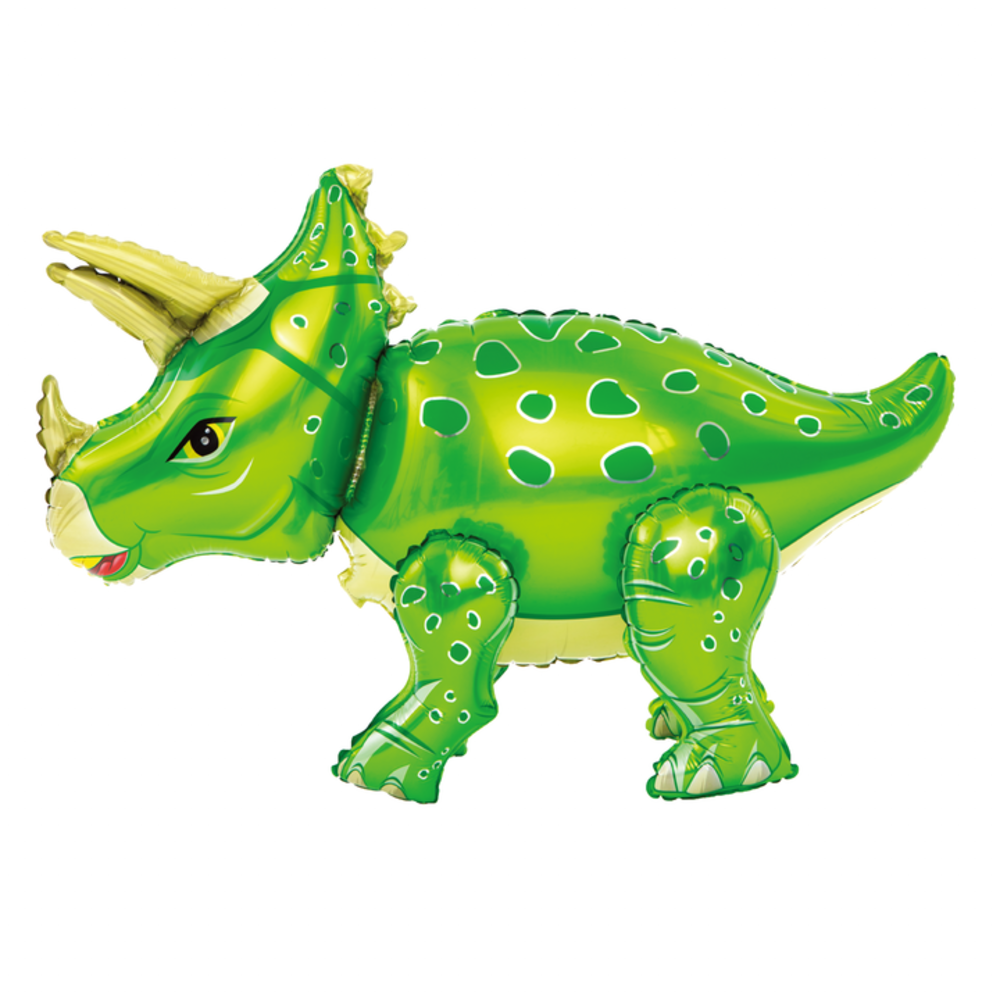 PartyPal Super Shape 4D Ballon Triceratops Dinosaurus 91x55cm | per stuk PartyPal Super Shape 4D Ballon Triceratops Dinosaurus 91x55cm | per stuk