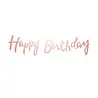Tuf-Tuf Happy Birthday Letter Garland Rose Gold | 110x20cm