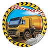 Procos Party Under Construction Concrete Mixer Signs 20cm | 8 pieces