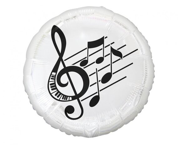 Godan Ballon en aluminium motif note de musique 45 cm | À l'unité
