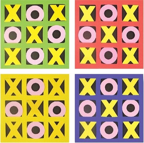 Henbrandt Tic-Tac-Toe game 14x14cm | per piece