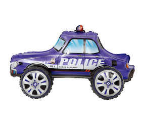 Tuf-Tuf Ballon voiture de police 4D 65 x 38 cm | à l'unité