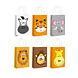 Henbrandt Jungle Dieren Traktatie tasje Papier 14x21x7cm | per stuk Henbrandt Jungle Dieren Traktatie tasje Papier 14x21x7cm | per stuk