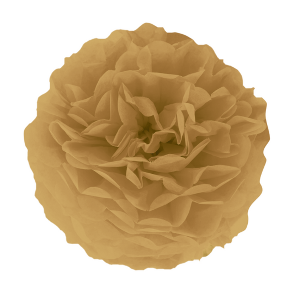 Tuf-Tuf Pompom Goud-Bruin 35cm | per stuk Tuf-Tuf Pompom Goud-Bruin 35cm | per stuk