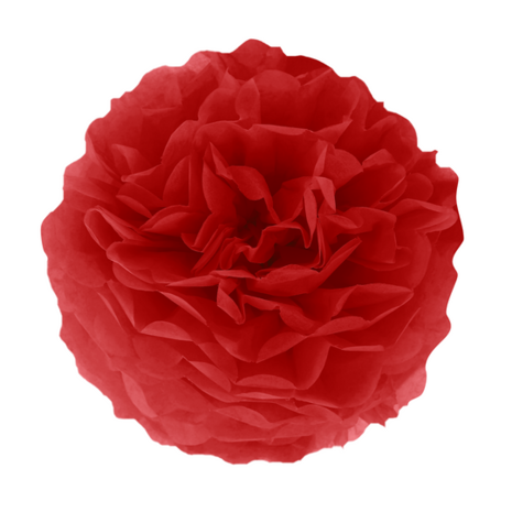 Tuf-Tuf Pompom Rood 35cm | per stuk