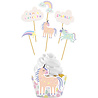 Folat Cupcake-Förmchen mit Einhorn- und Regenbogenmotiv | 12 Stück