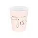 Tuf-Tuf Tasses de fiançailles « Il a fait sa demande et elle a dit oui » 220 ml | Lot de 6