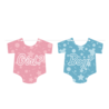 Paper Dreams Gender Reveal Pendulum Bodysuit | 6 meters Paper Dreams Gender Reveal Pendulum Bodysuit | 6 meters