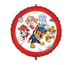 Procos Party Paw Patrol Ready for Action Folie Ballon 45cm | per stuk Procos Party Paw Patrol Ready for Action Folie Ballon 45cm | per stuk