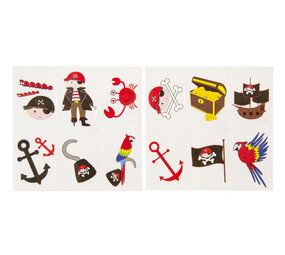 LG Imports Gefälschte Piraten-Tattoos | 12 Sets mit je 12 Tattoos