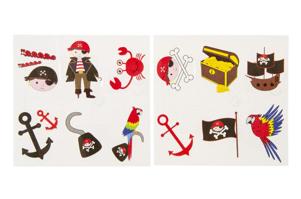 LG Imports Tatouages ​​de pirates éphémères | 12 lots de 12 tatouages