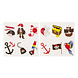 LG Imports Gefälschte Piraten-Tattoos | 12 Sets mit je 12 Tattoos